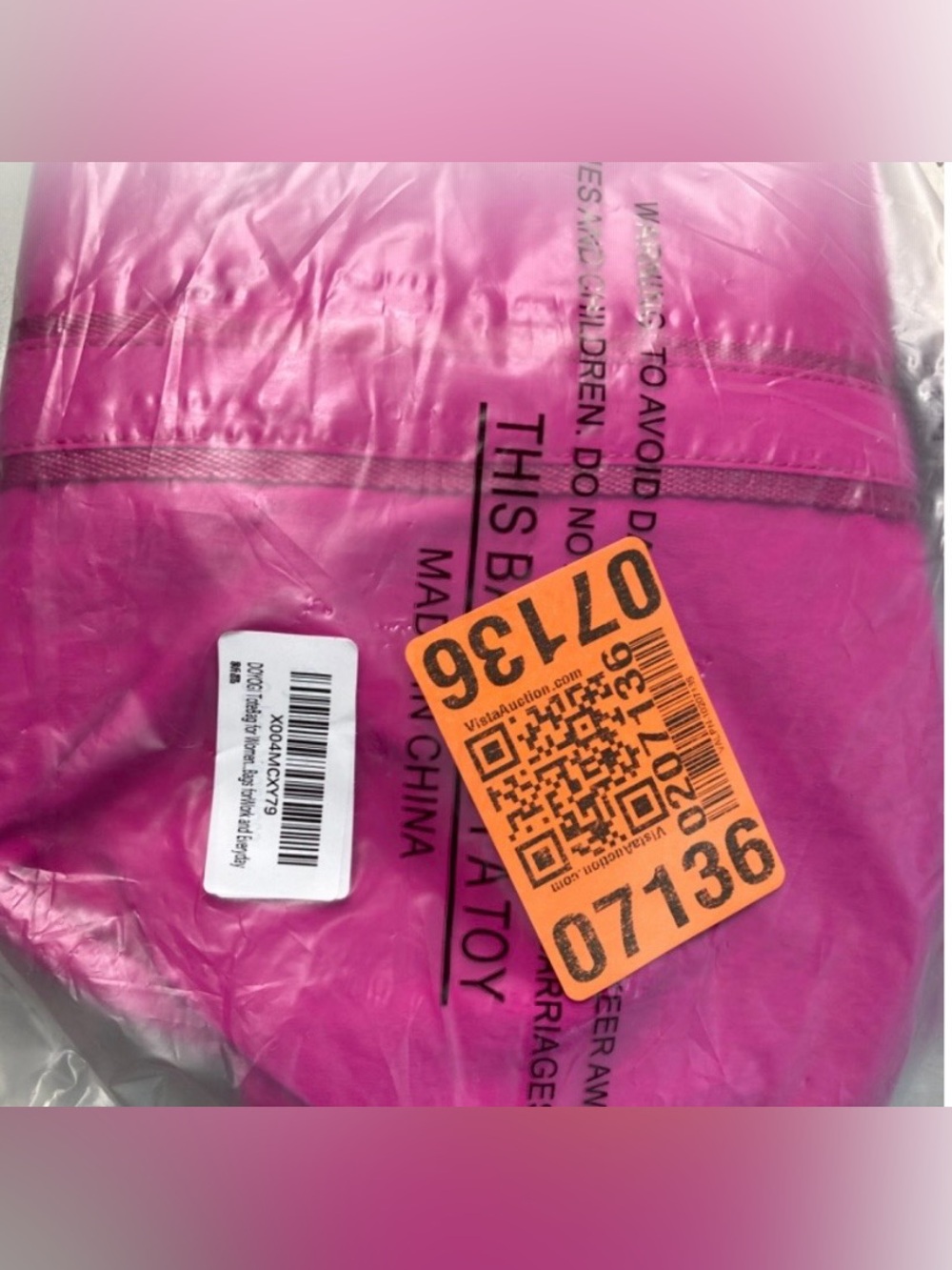 Large Pink Waterproof Laptop Tote Bag Travel Work Shoulder Bag - Picture 6 of 6